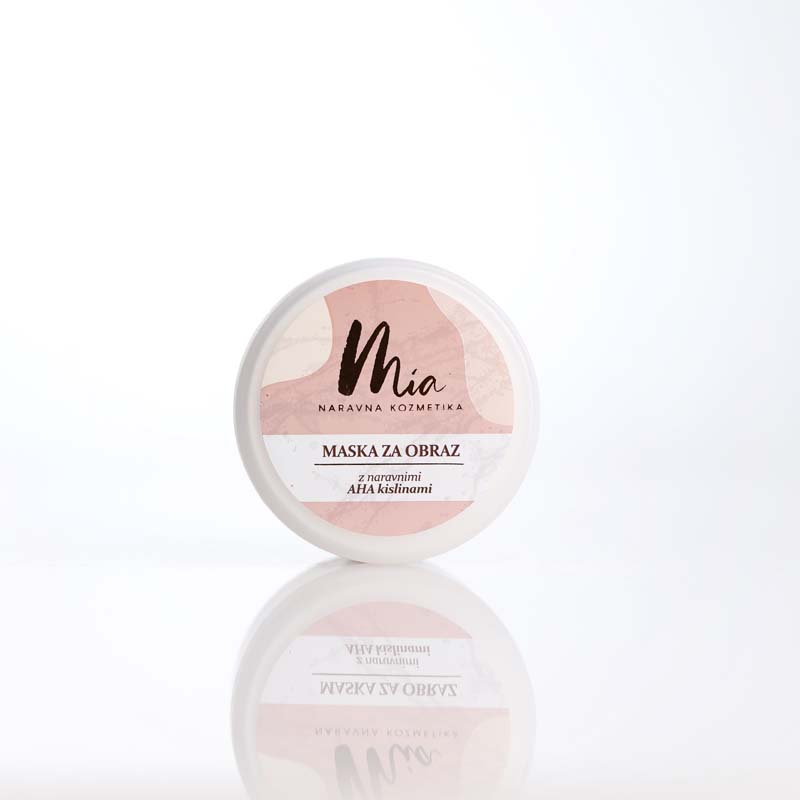 Maska za obraz z naravnimi AHA kislinami