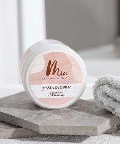 Maska za obraz z naravnimi AHA kislinami